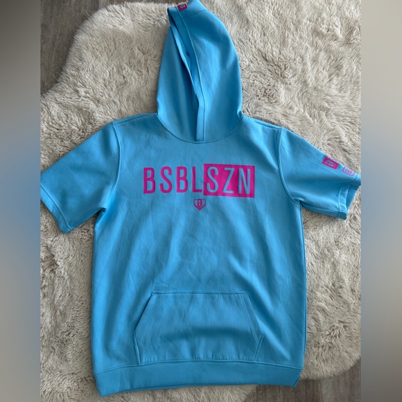 Baseball Lifestyle 101 BSBL-SZN Short Sleeve Hoodie V3 NWT